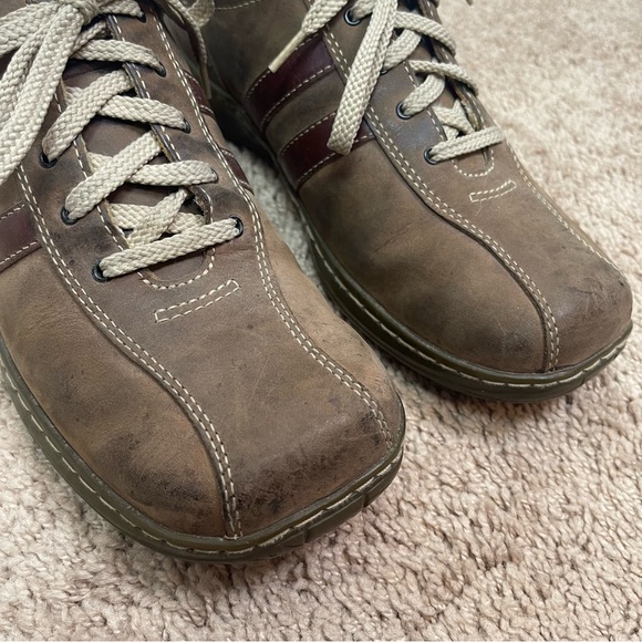 Skechers 4400 Vintage 90’s Y2K Brown Leather Lace-Up Driver Shoes Men\'s Size 8 main image 16